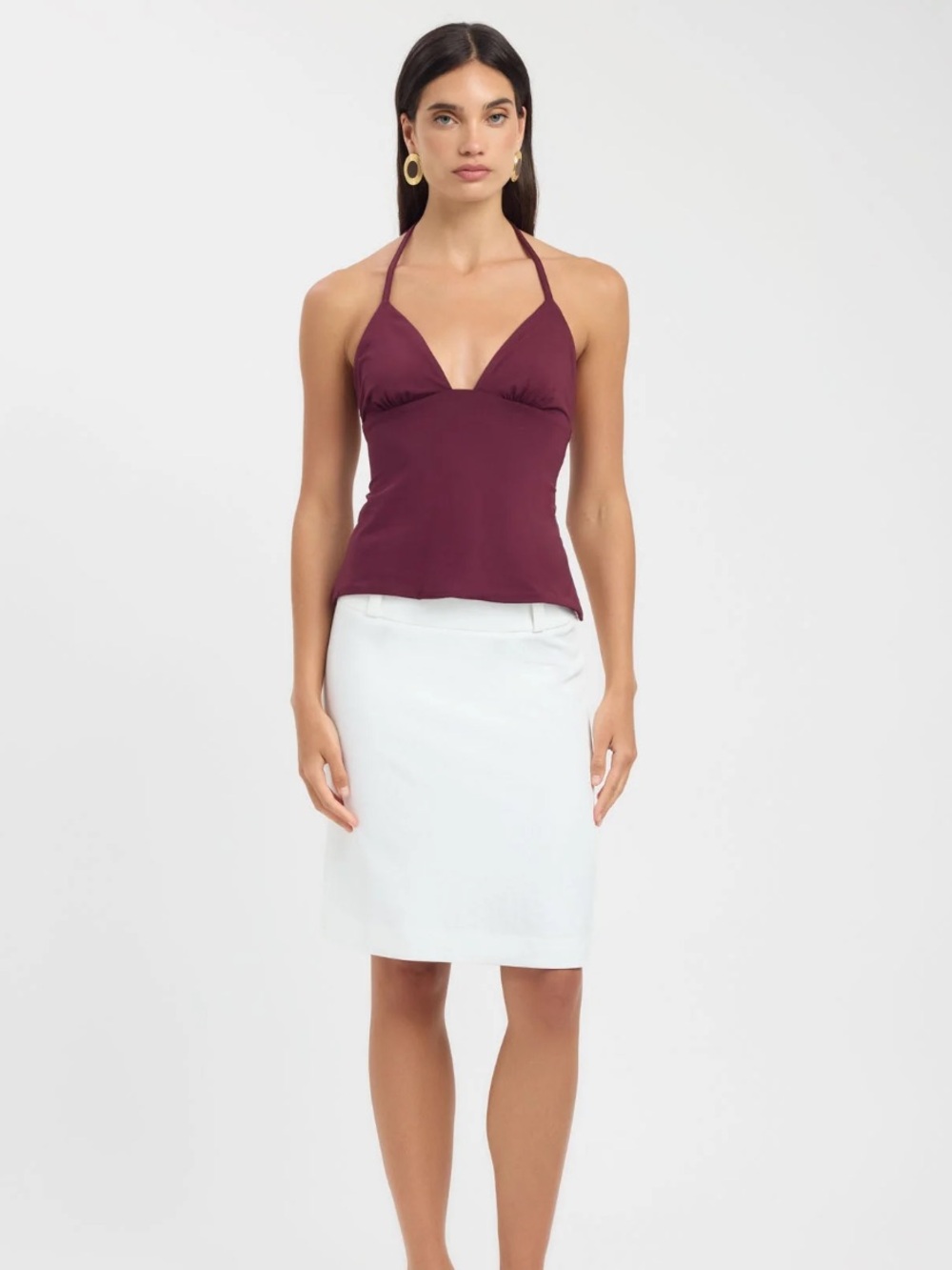 Kookai White Pencil Skirt